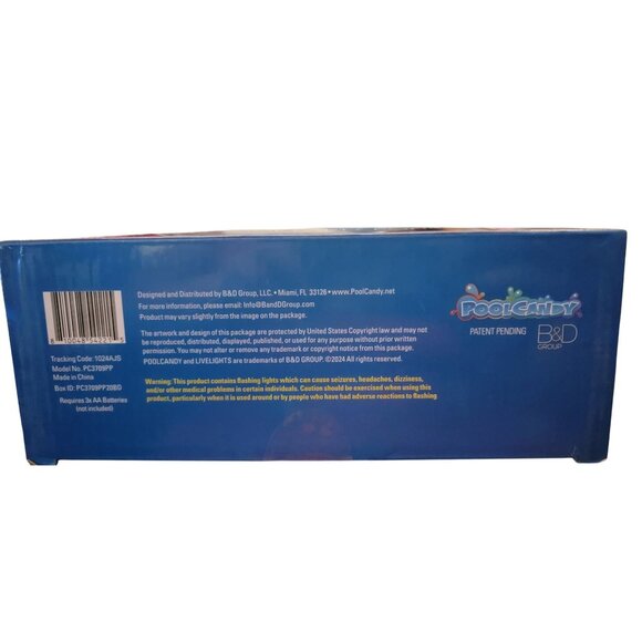 PoolCandy Illuminated LED Pool Party Pong – Light-Up Inflatable Game Float – NEW - Picture 3 of 3